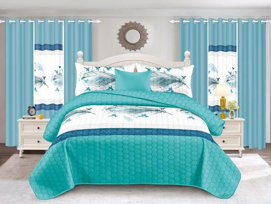 Green Priscilla 10PCS Quilt Set