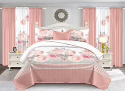 Peach Priscilla 10PCS Quilt Set